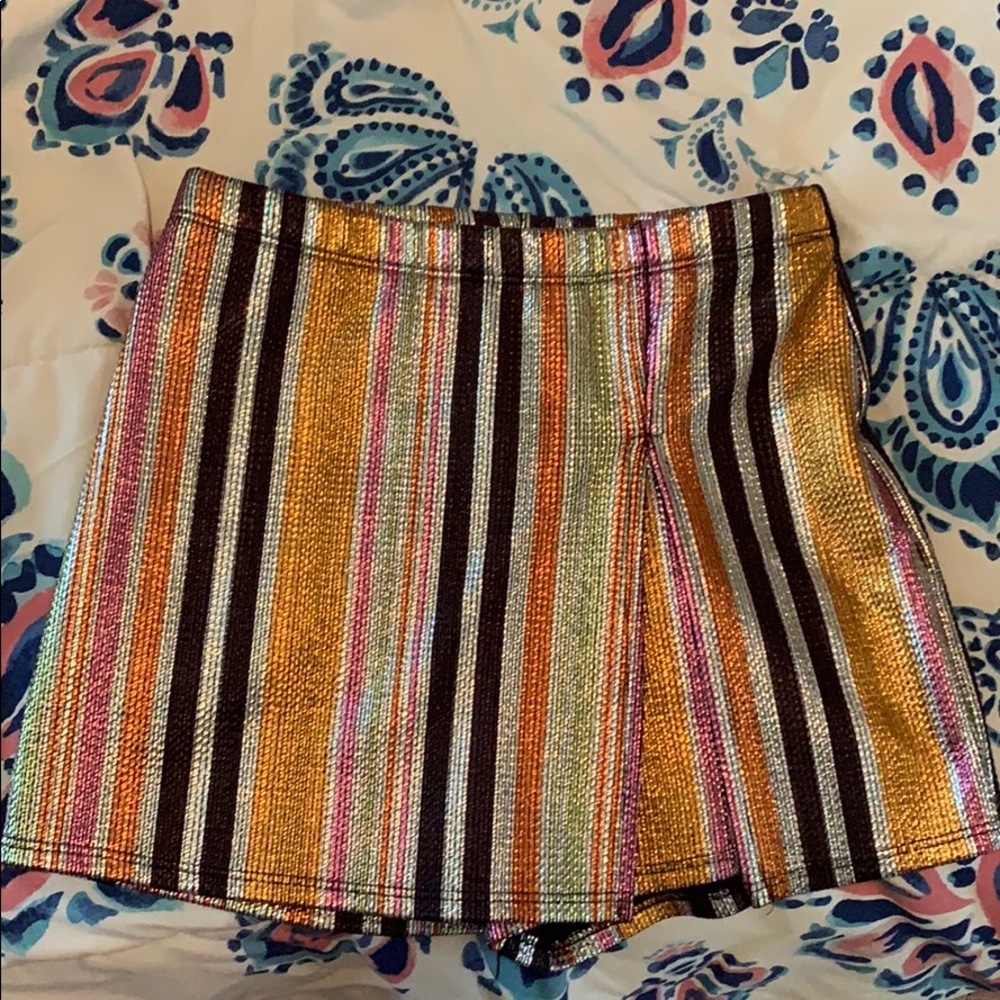Metallic skort